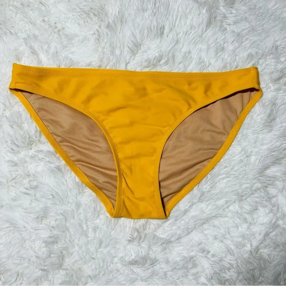 Old Navy Hipster Low Rise Bikini Bottom M Mustard‎ Yellow